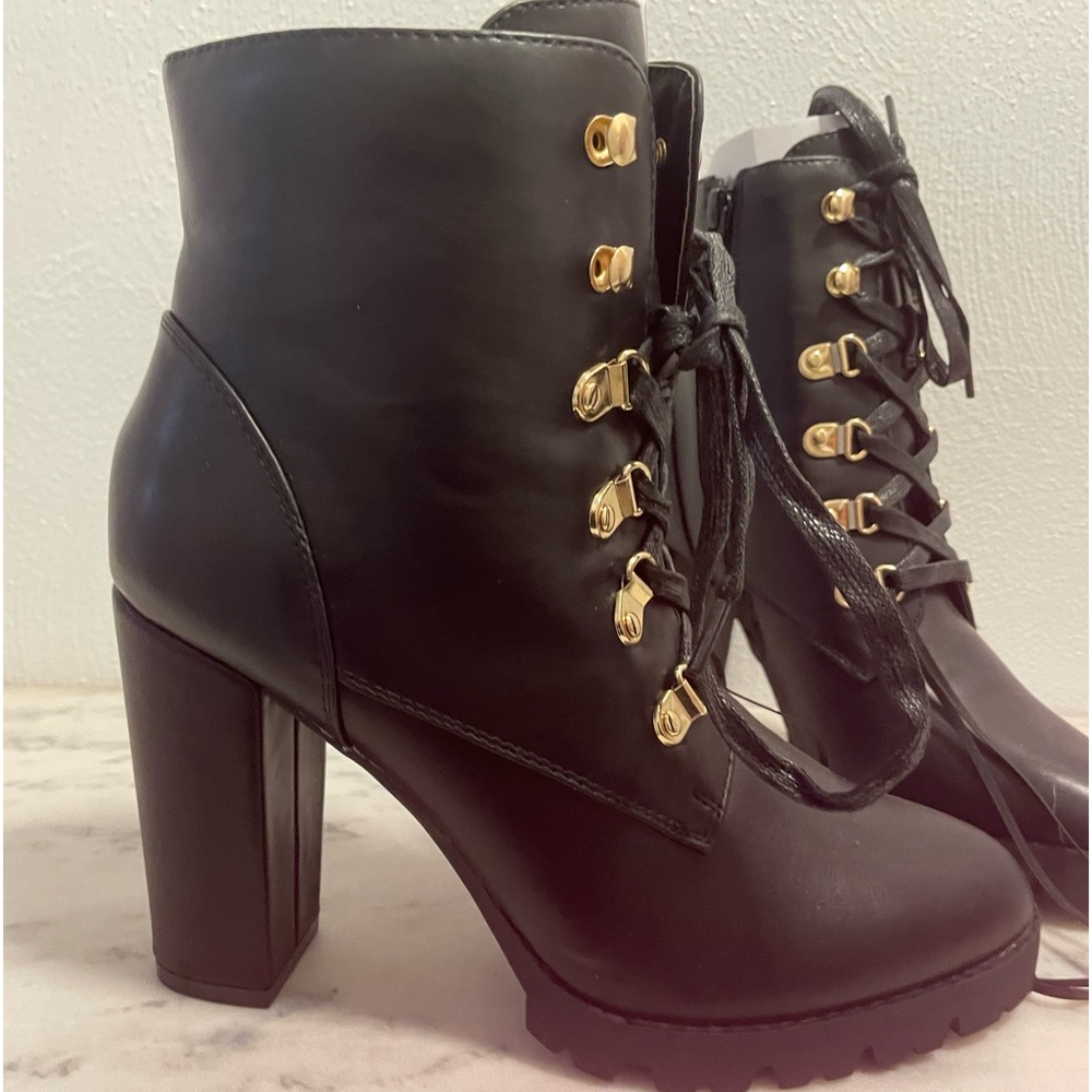 Express Lug Sole Platform Granny Boot Bootie